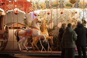 Karussell auf dem Greifswalder Weihnachtsmarkt